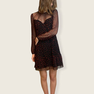 NWT foxiedox Lilia heart printed dress size small